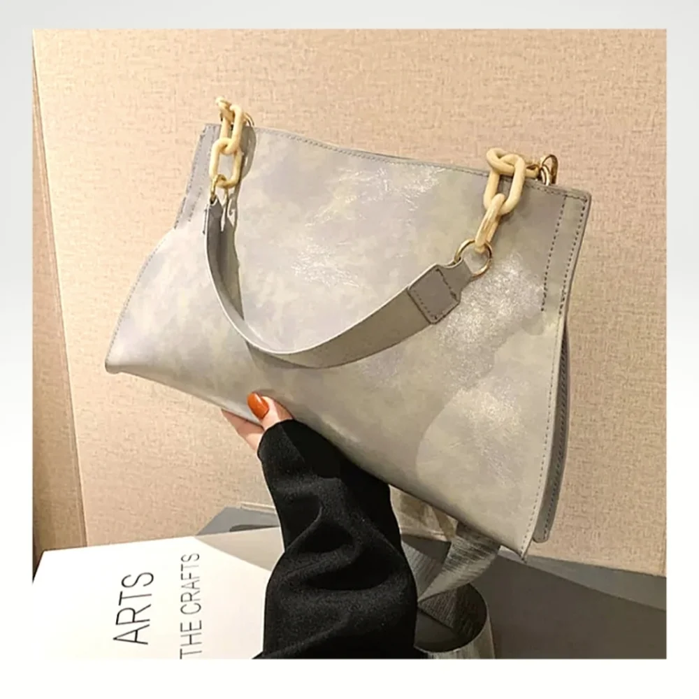 Gray Statement Bag